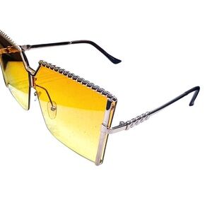 Vintage 90s Yellow Gradient Sunglasses